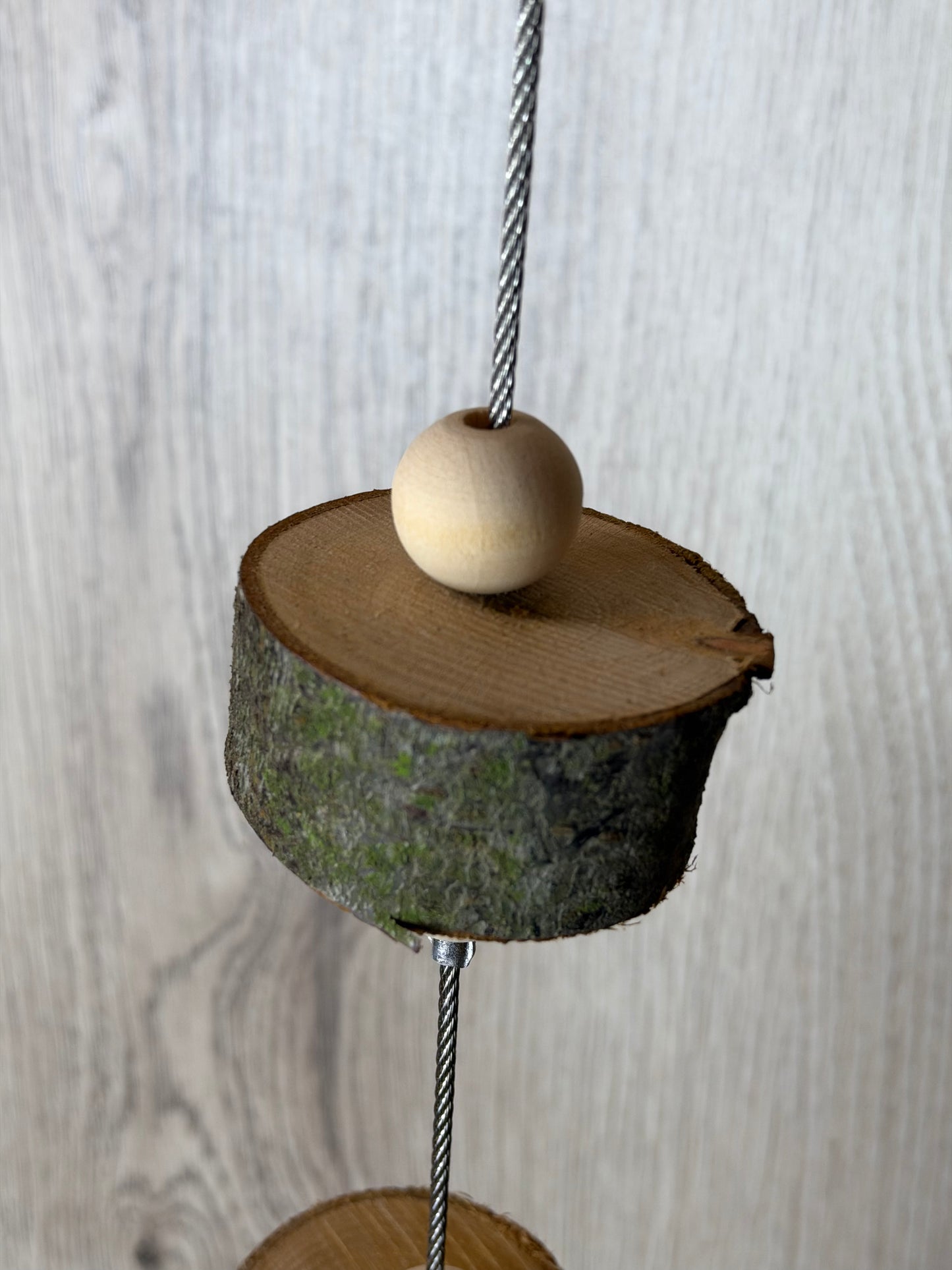 Buddhanuss-Schaukel mit Edelstahldraht