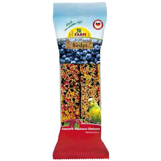 JR FARM Birdys Amaranth-Blaubeere-Himbeere -130g- Knabberstangen