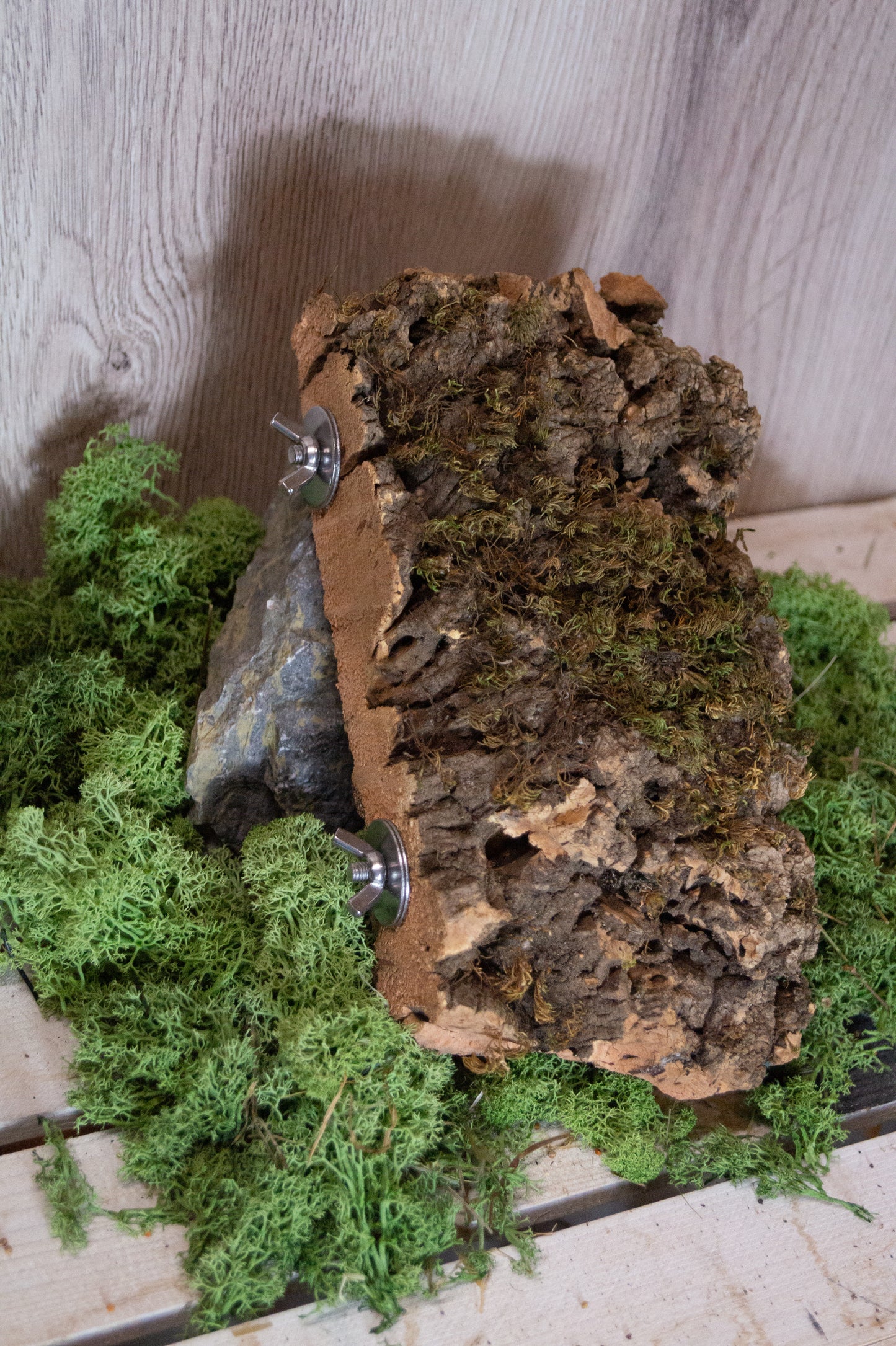 Korksitzbrett -L- mit Verschraubung 13cm x 24cm