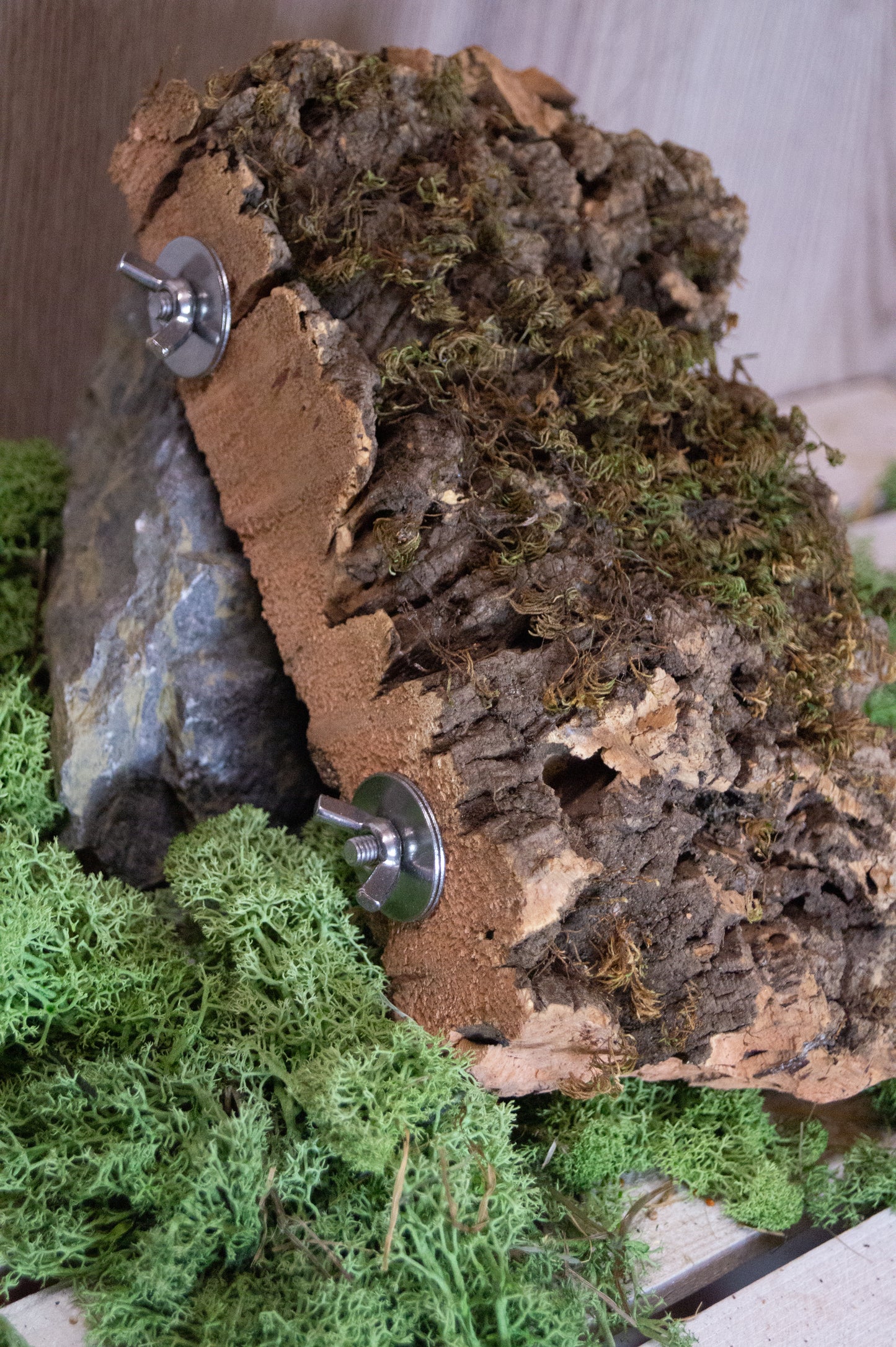 Korksitzbrett -L- mit Verschraubung 13cm x 24cm