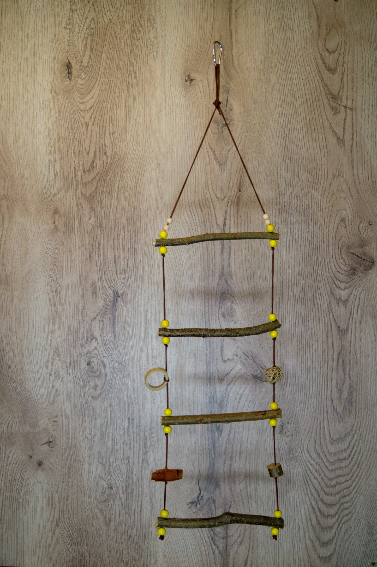 Leiter mit Lederband