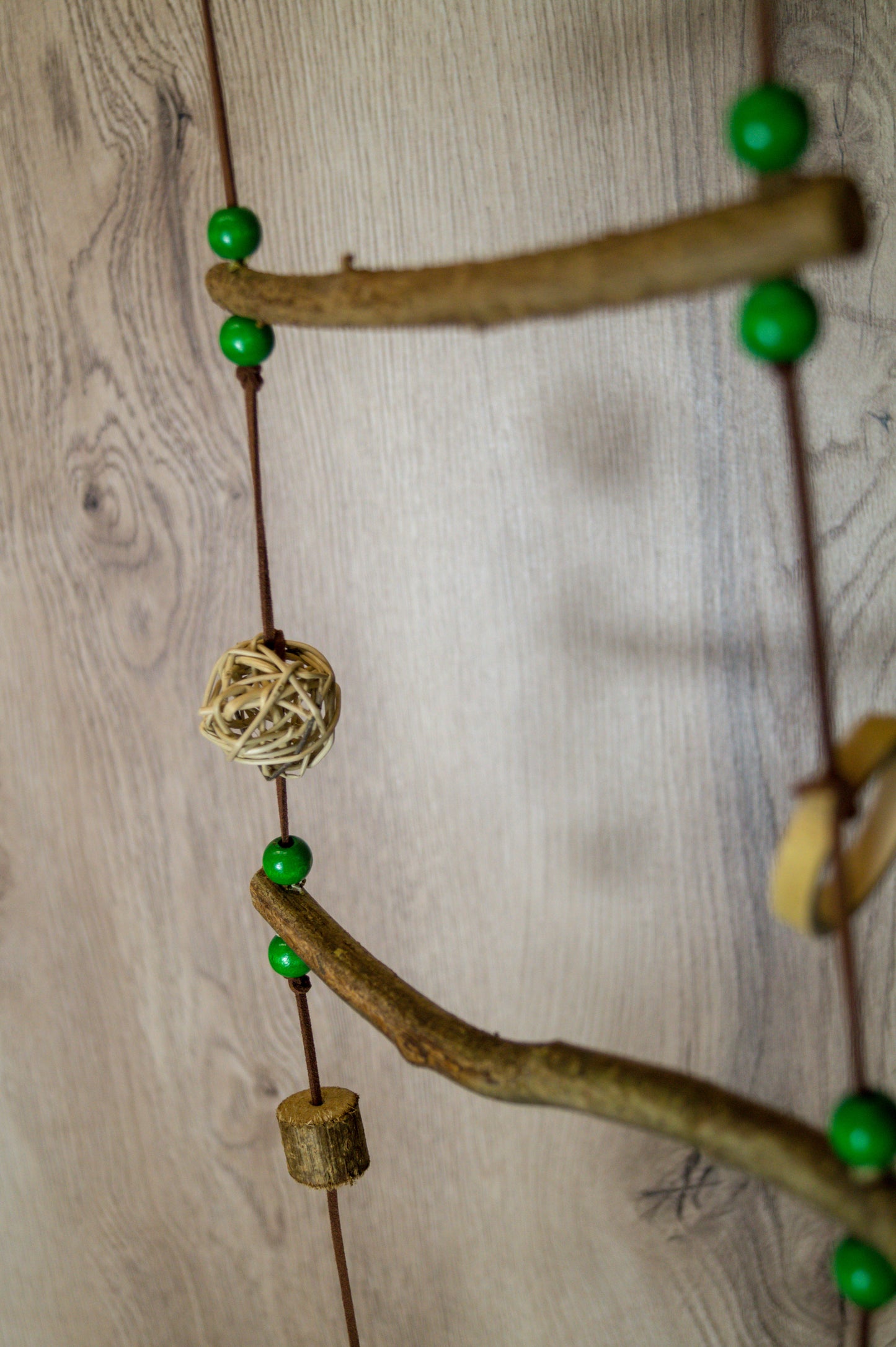 Leiter mit Lederband